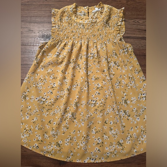 Yellow Floral Top - Picture 1 of 4